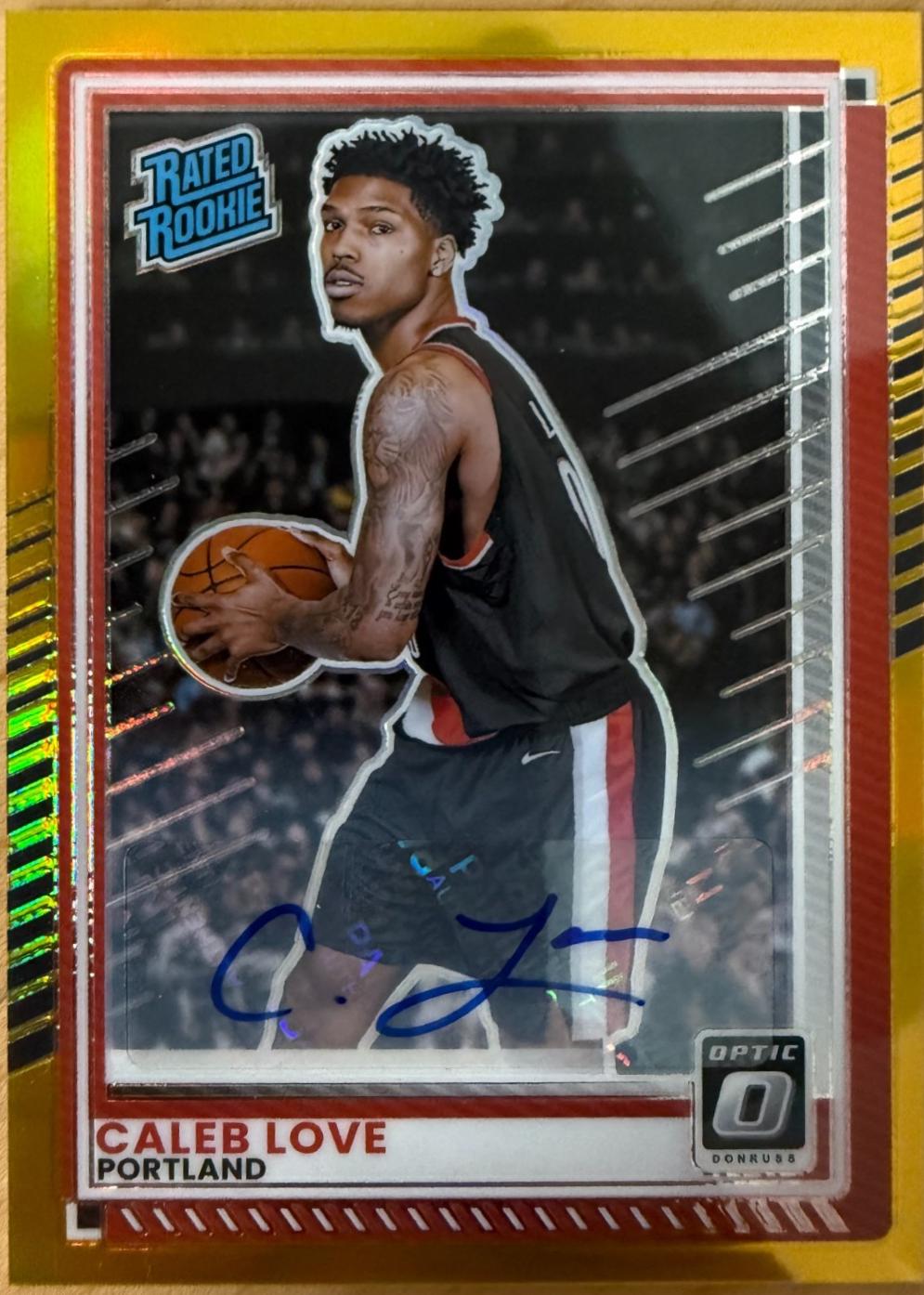 Caleb Love [Gold Autograph] #97