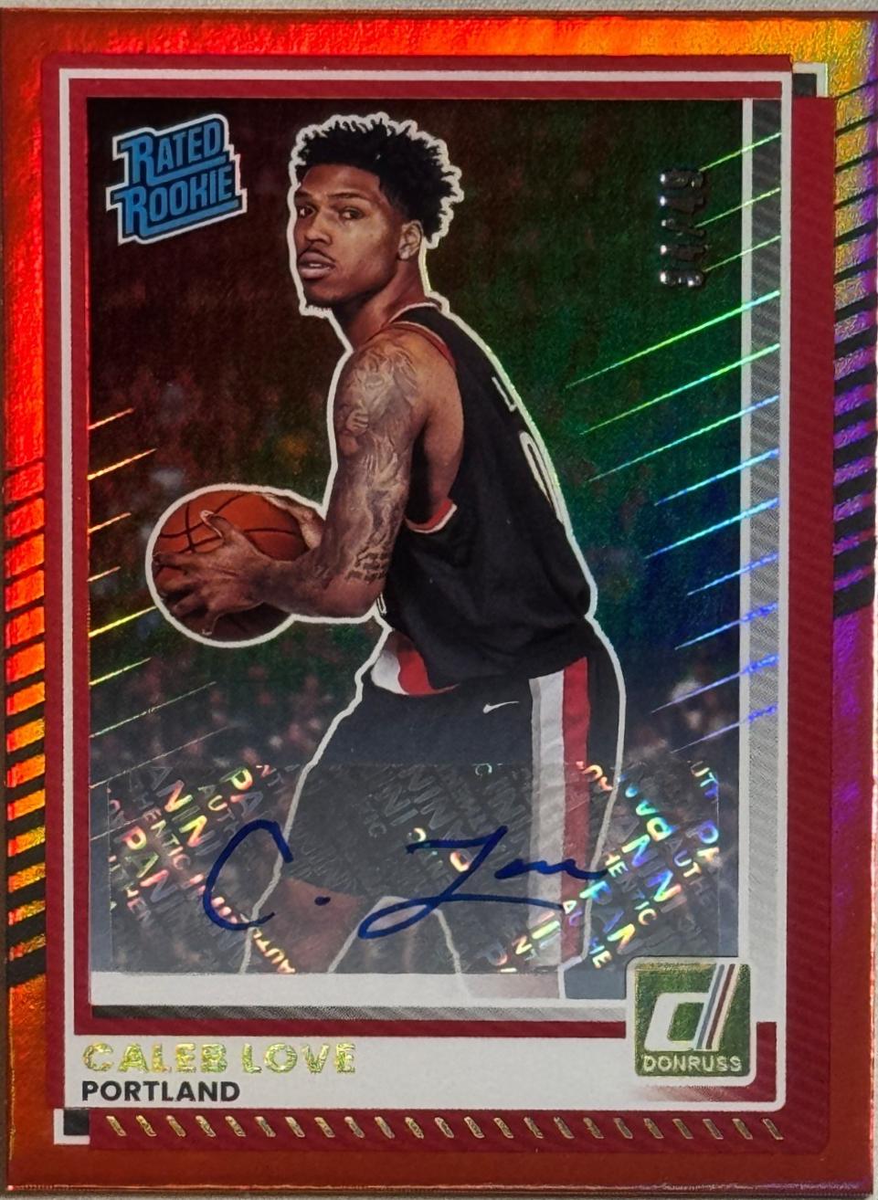 Caleb Love [Red Autograph] #97