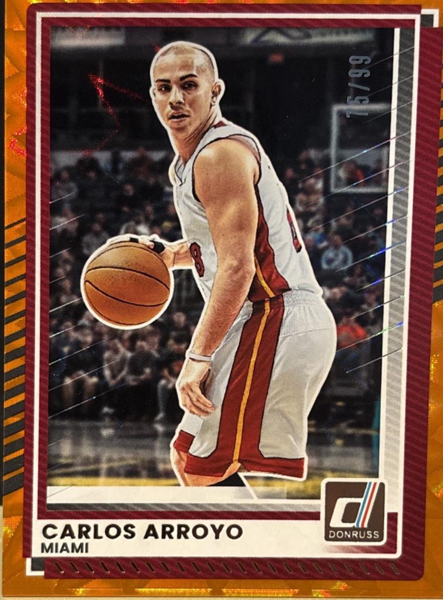 Carlos Arroyo [Orange Lava Autograph] #42