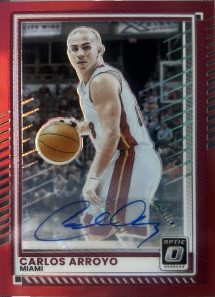 Carlos Arroyo [Red Holo Optic Autograph] #42