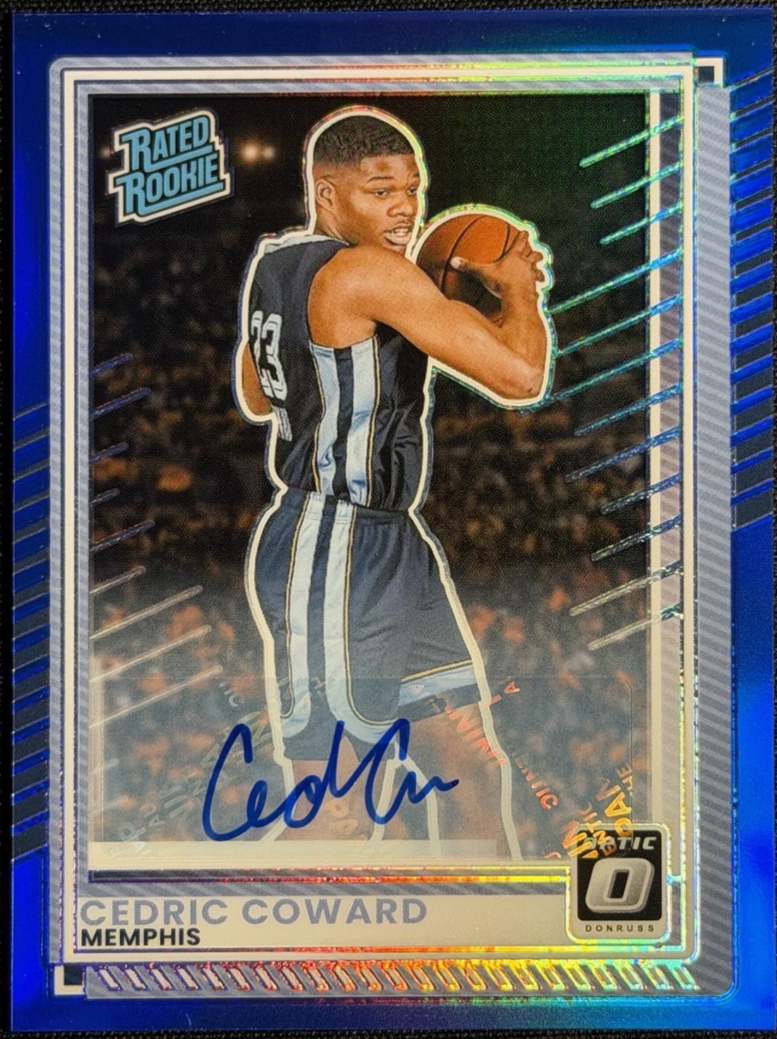 Cedric Coward [Blue Holo Optic Autograph] #5
