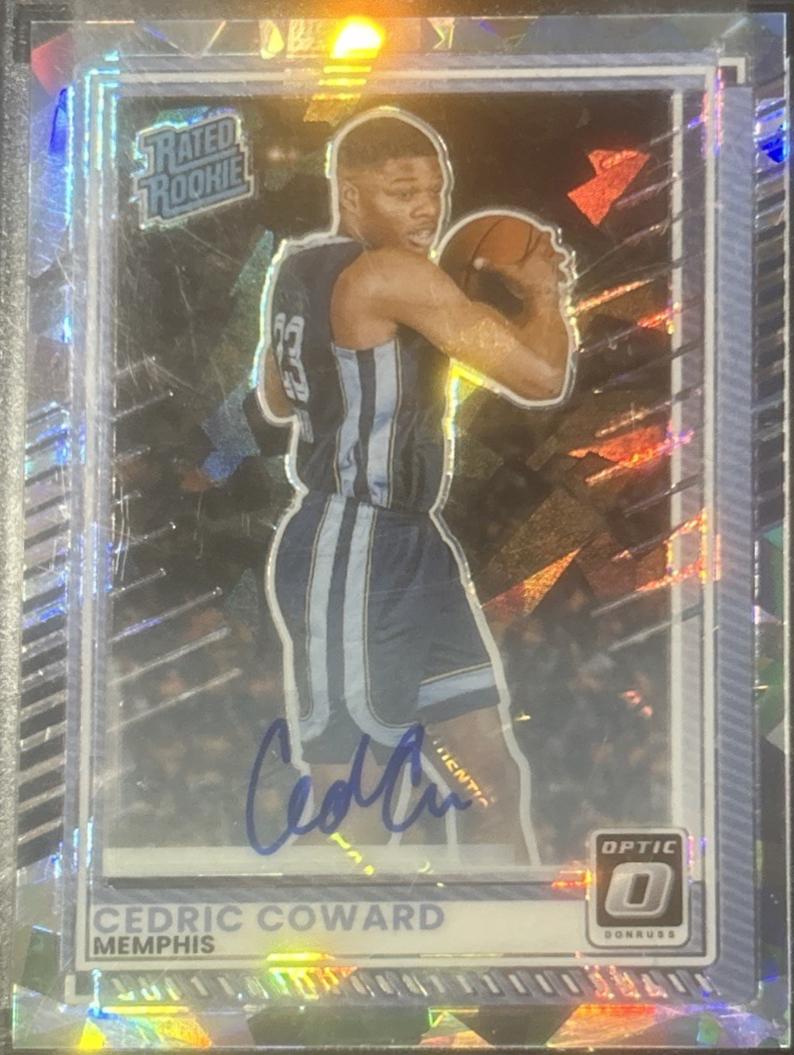 Cedric Coward [Cracked Ice Holo Optic Autograph] #5
