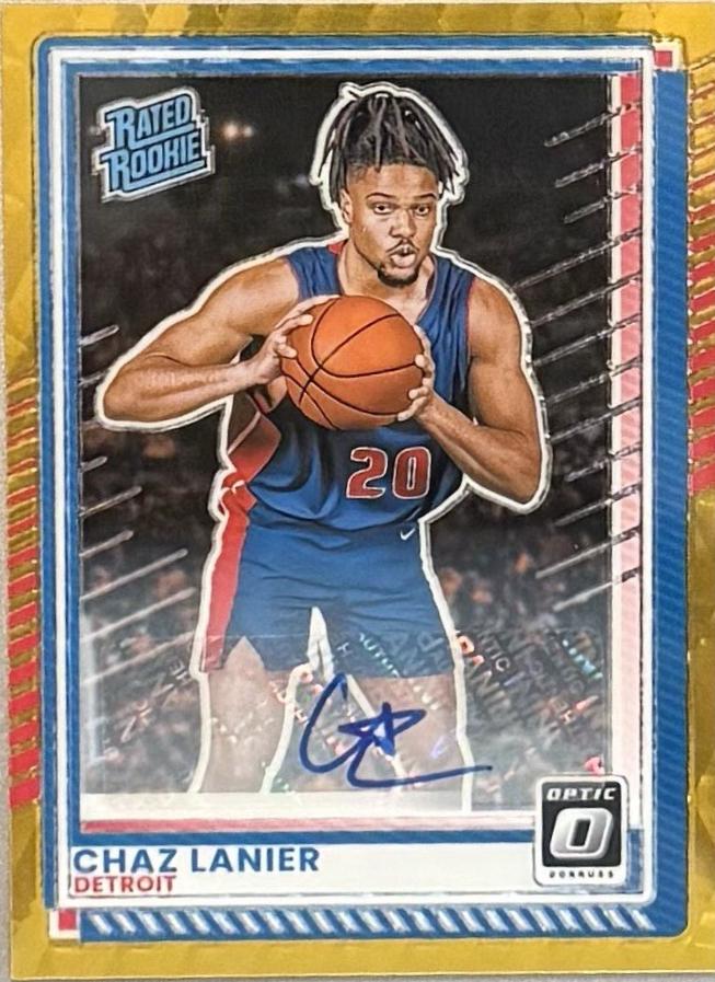 Chaz Lanier [FOTL Gold Holo Optic Autograph] #24