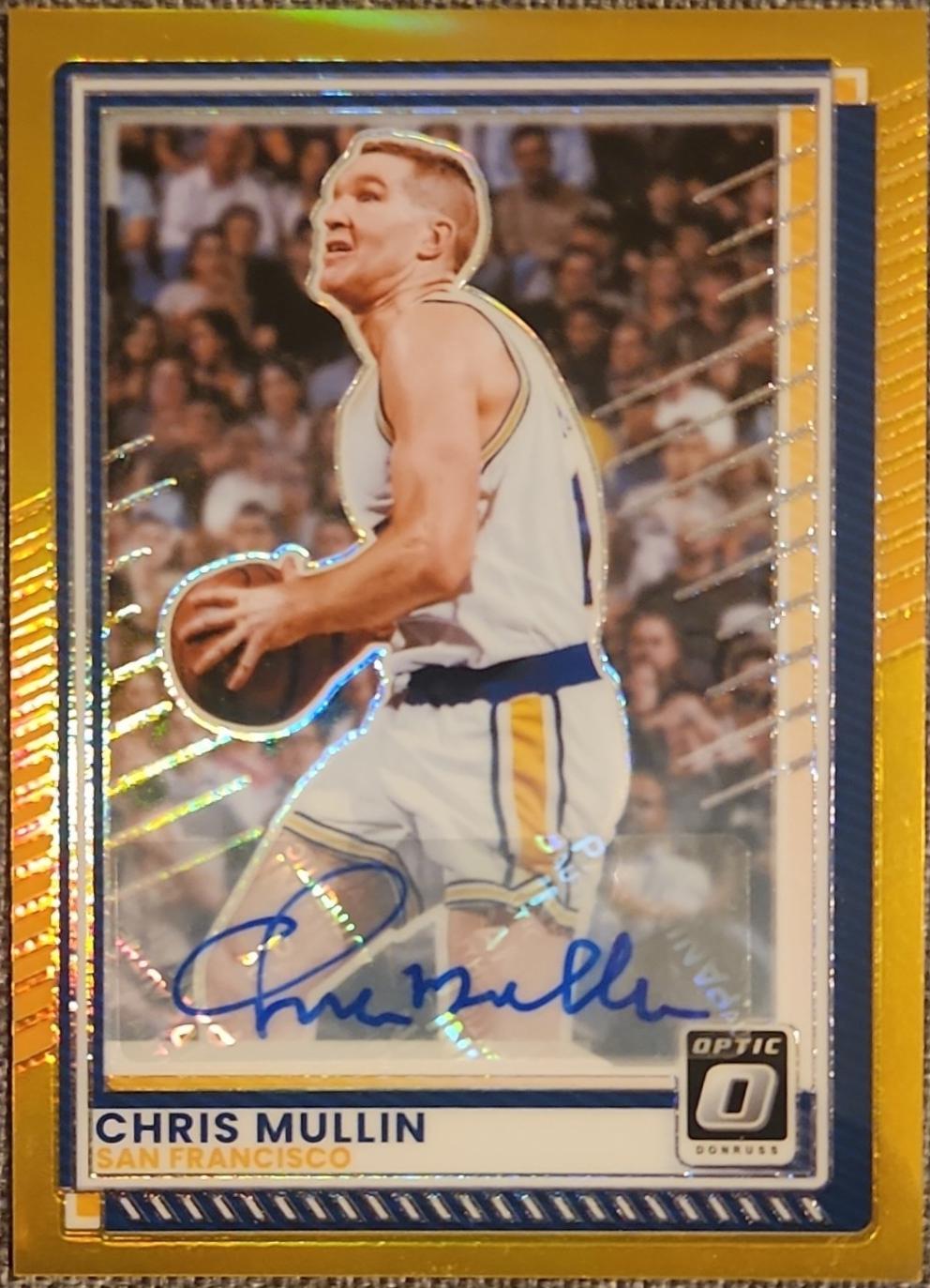 Chris Mullin [Gold Holo Optic Autograph] #157