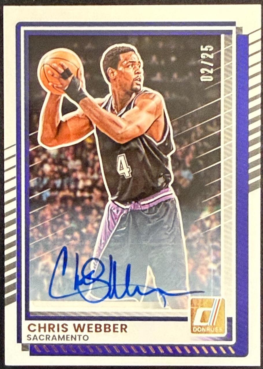 Chris Webber [Blue Autograph] #189