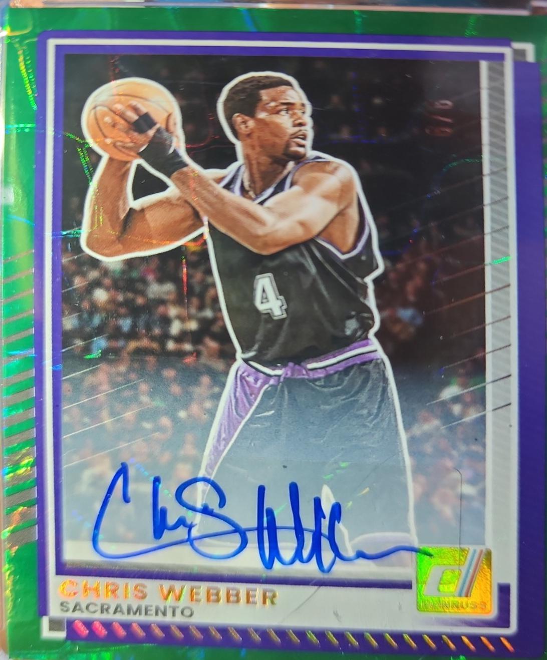 Chris Webber [FOTL Gold Holo Optic Autograph] #189