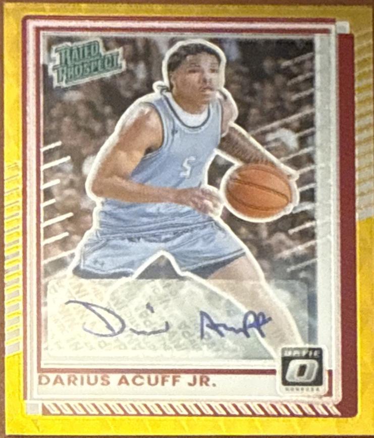 Darius Acuff Jr. [FOTL Gold Holo Optic Autograph] #63