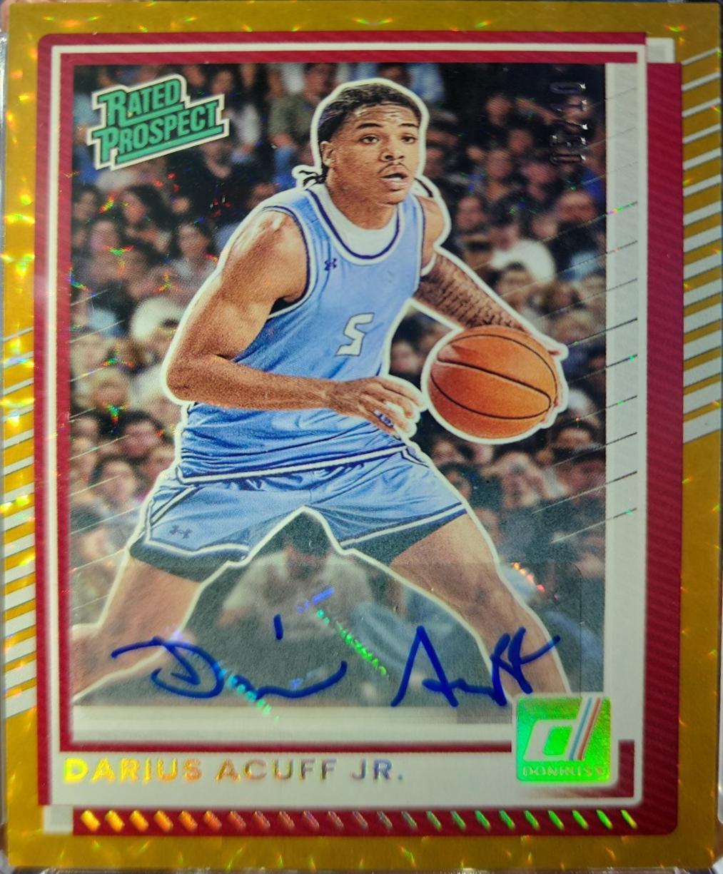 Darius Acuff Jr. [Gold Autograph] #63