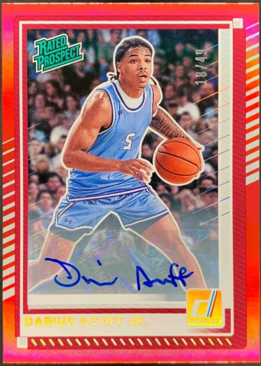 Darius Acuff Jr. [Red Autograph] #63