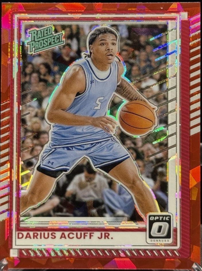 Darius Acuff Jr. [Red Cracked Ice Optic] #63