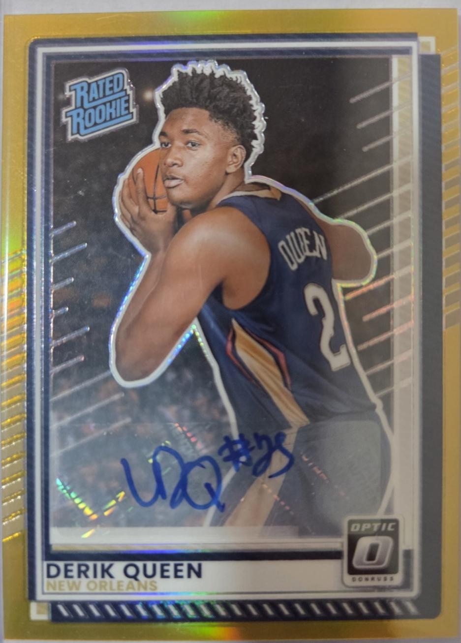Derik Queen [Gold Holo Optic Autograph] #7