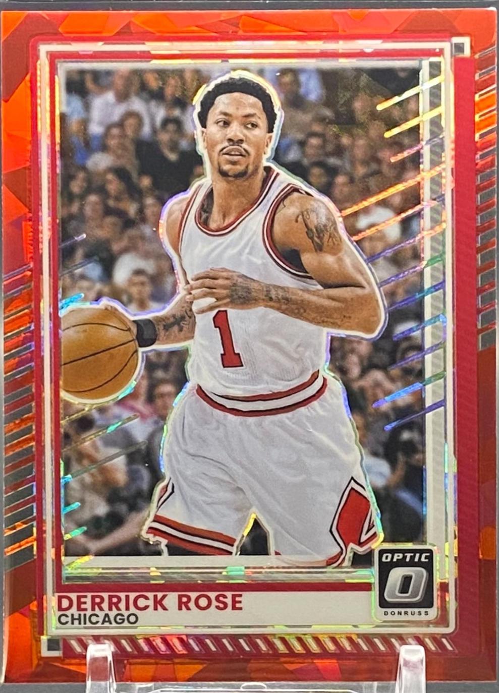 Derrick Rose [Red Cracked Ice Optic] #170