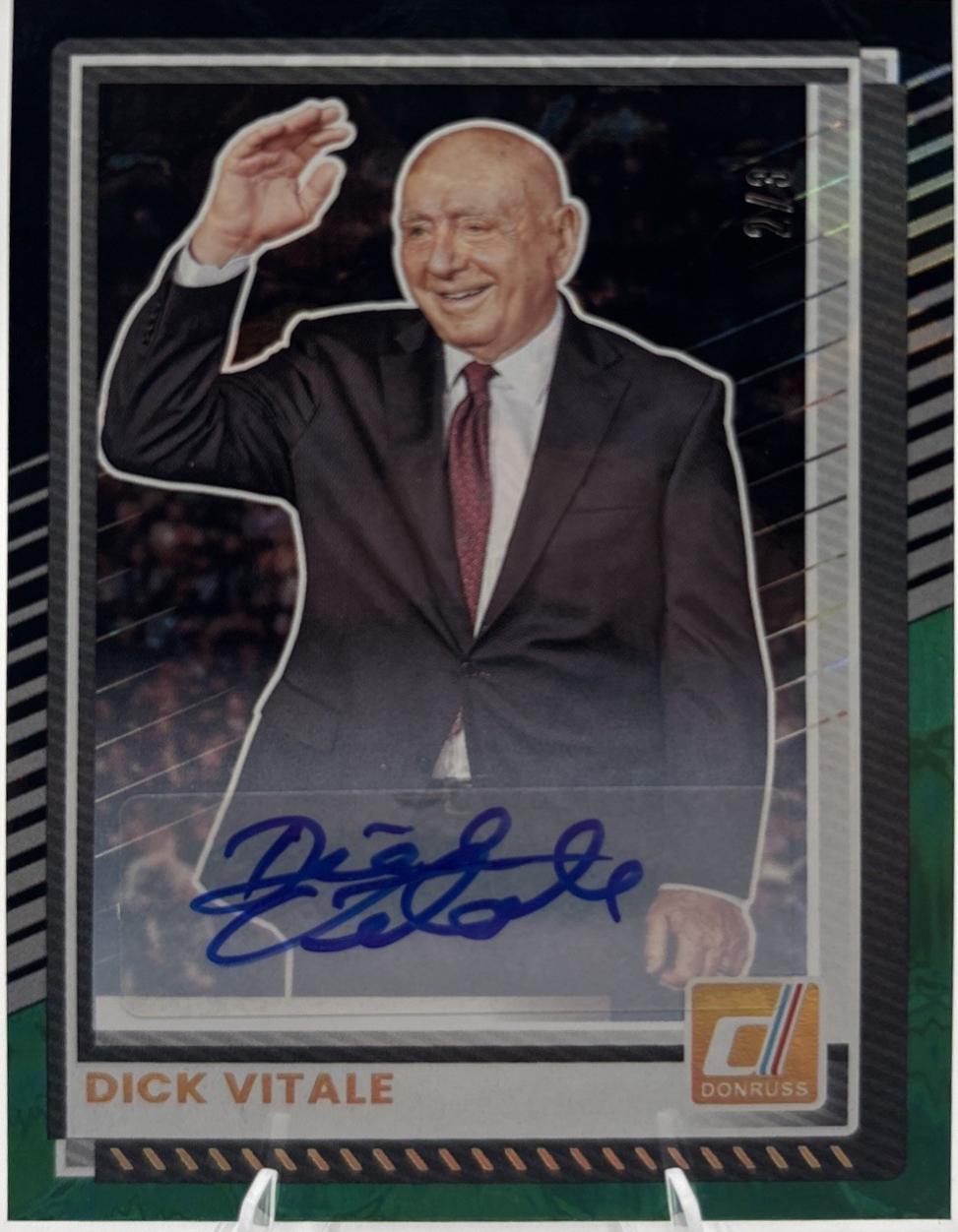 Dick Vitale [Black Green Autograph] #181