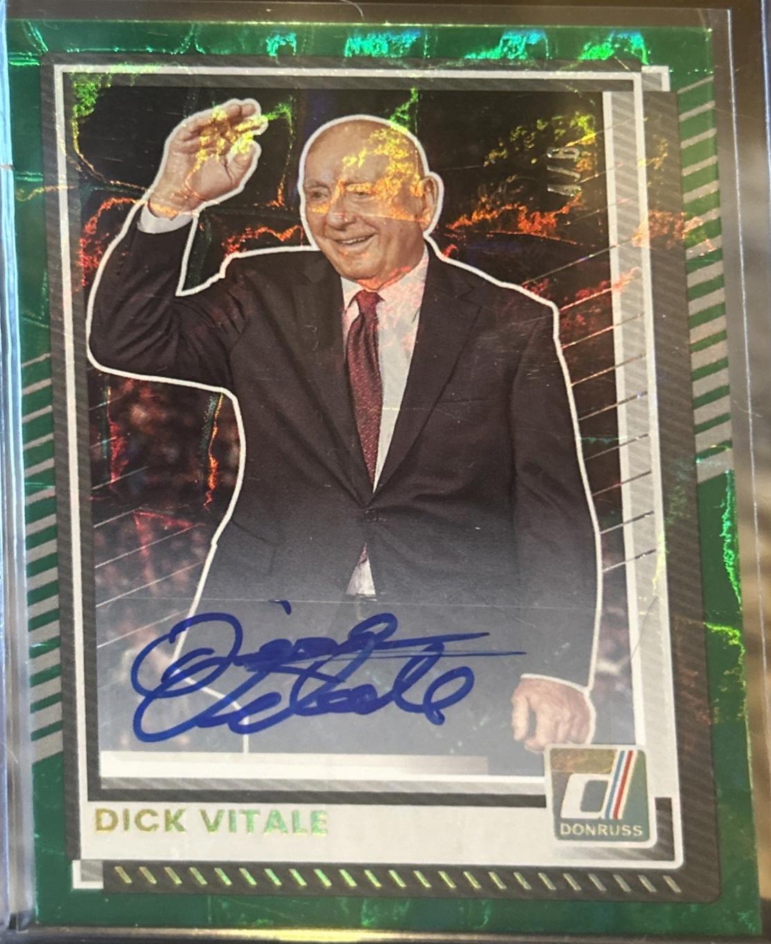Dick Vitale [Green Autograph] #181
