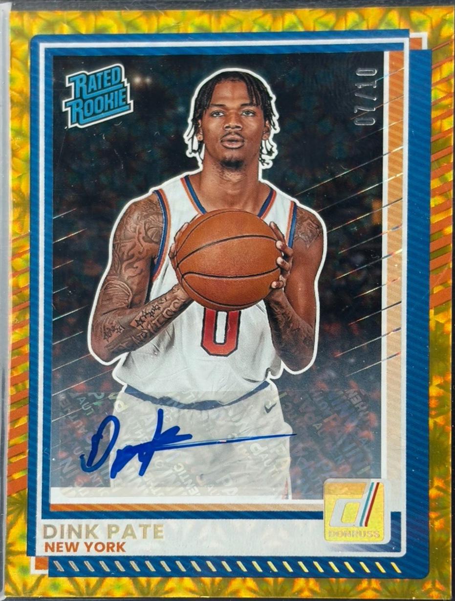 Dink Pate [Gold Autograph] #104