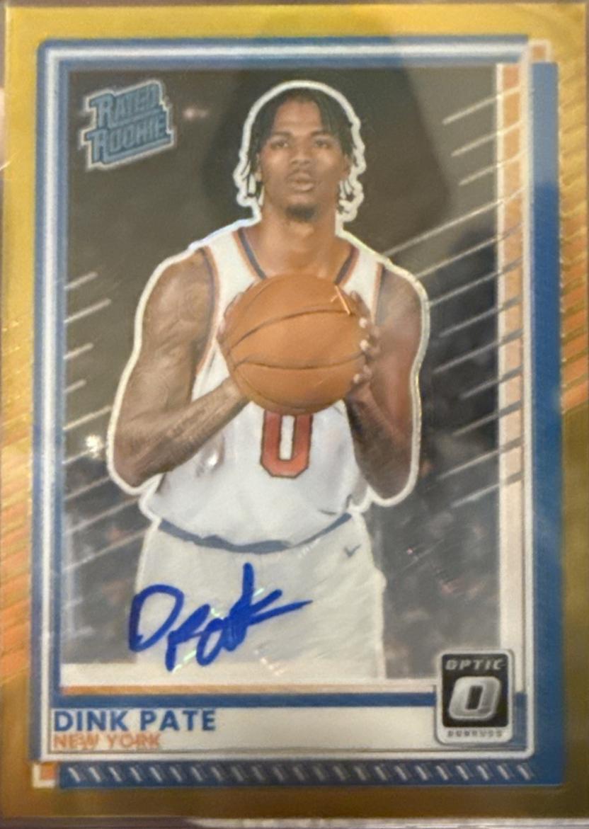 Dink Pate [Gold Holo Optic Autograph] #104
