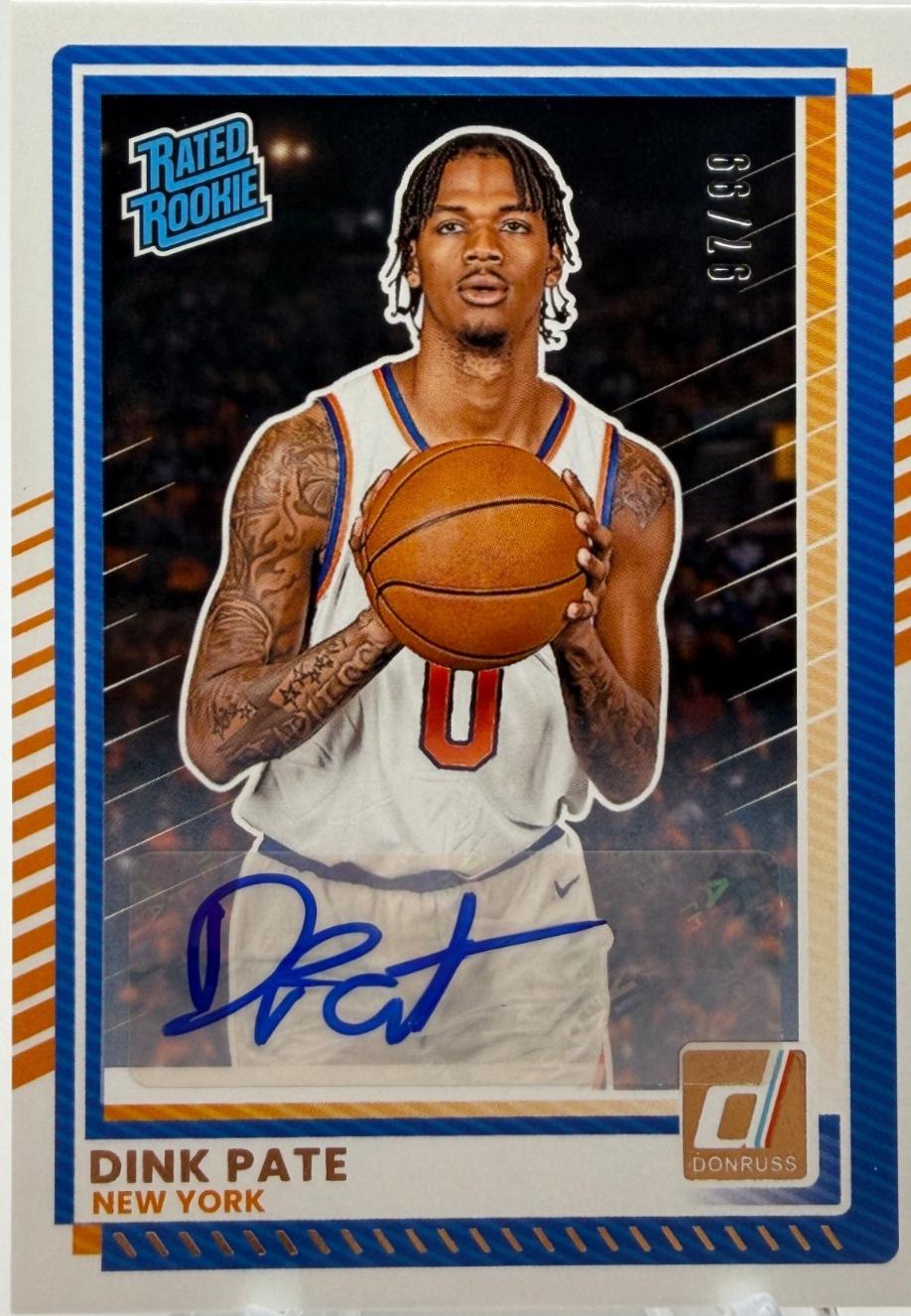 Dink Pate [Orange Lava Autograph] #104