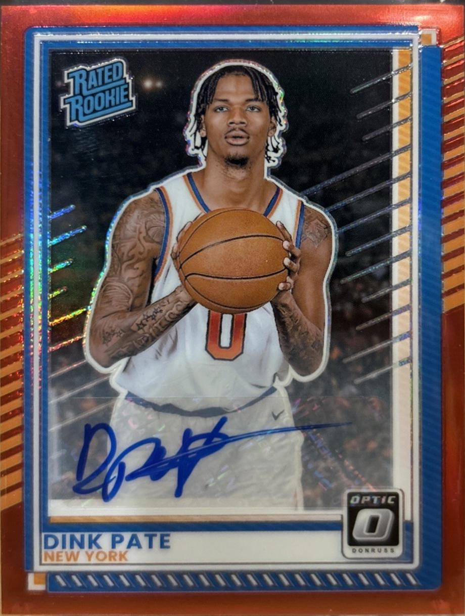 Dink Pate [Red Holo Optic Autograph] #104