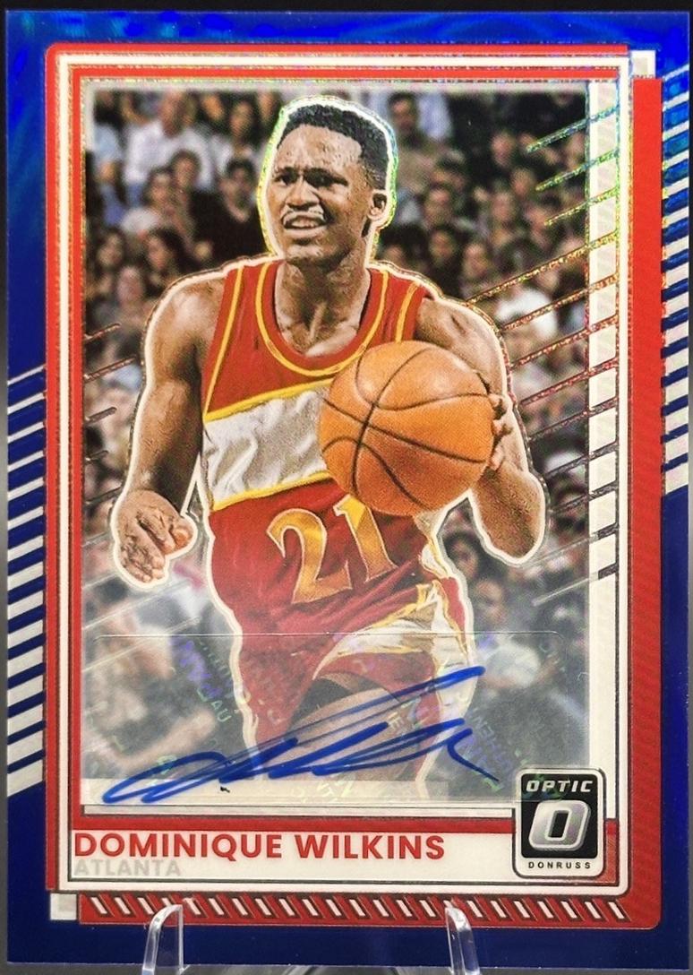 Dominique Wilkins [Blue Holo Optic Autograph] #174