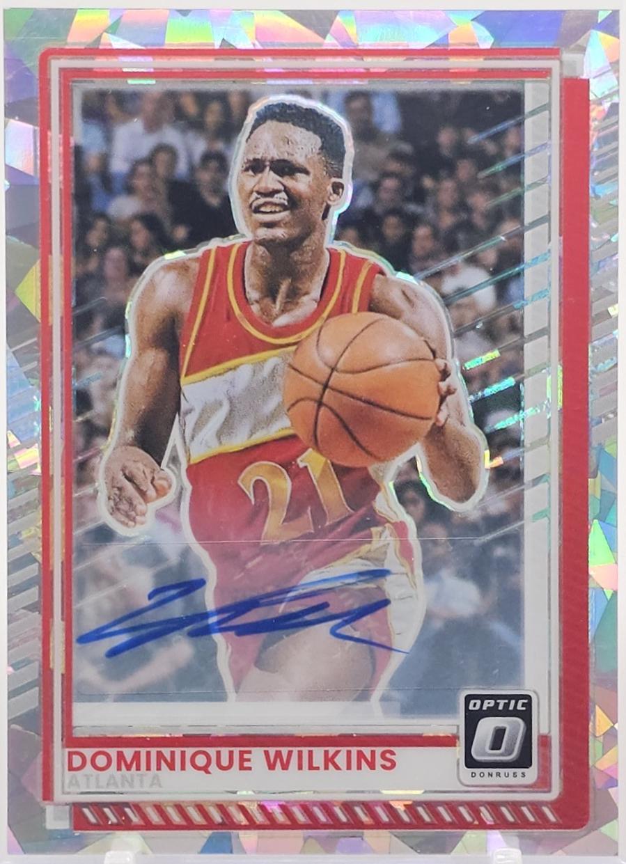 Dominique Wilkins [Cracked Ice Holo Optic Autograph] #174