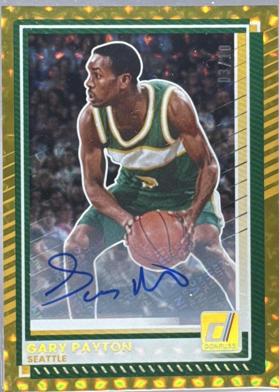 Gary Payton [Gold Autograph] #164
