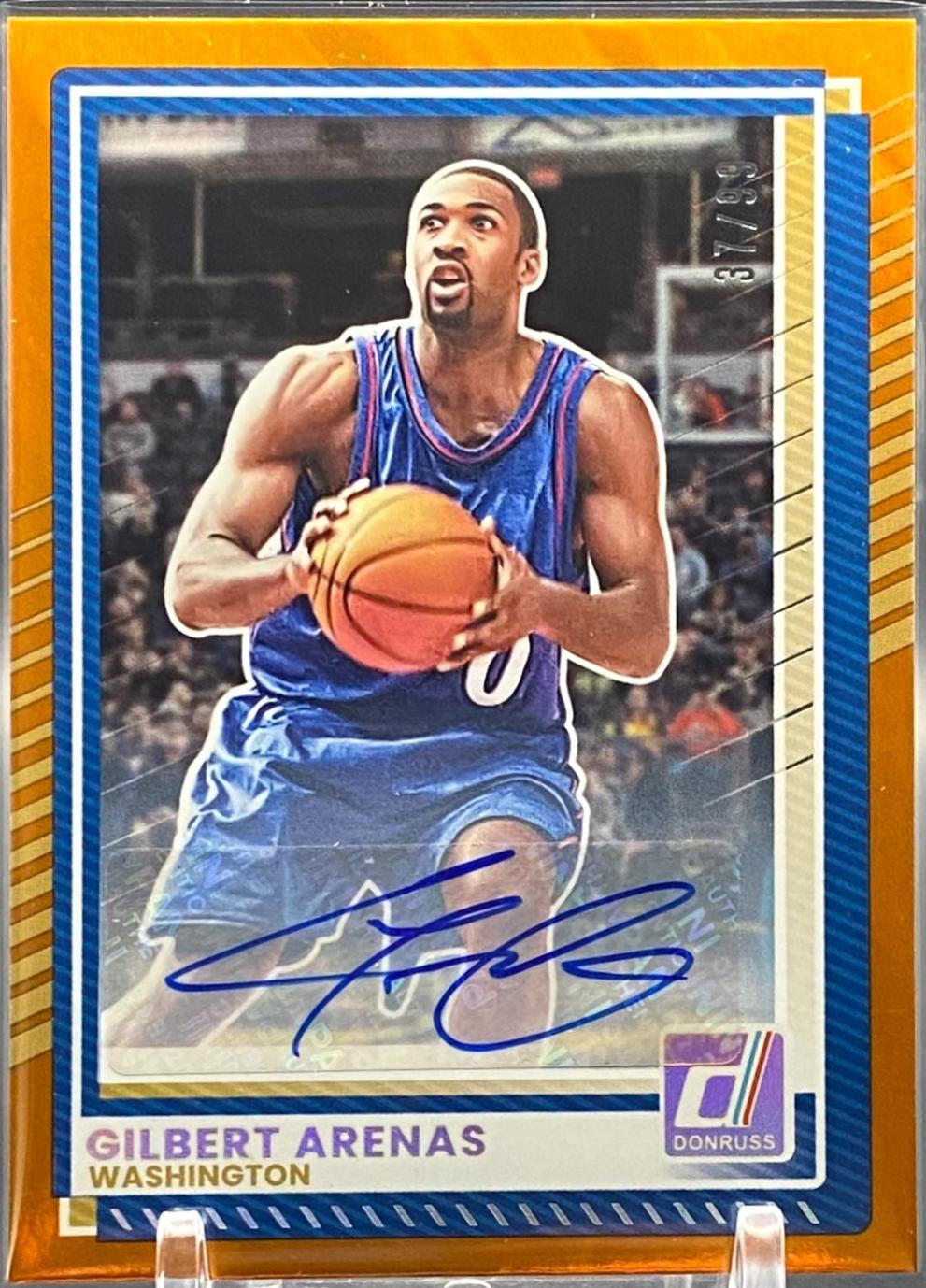 Gilbert Arenas [Orange Lava Autograph] #144