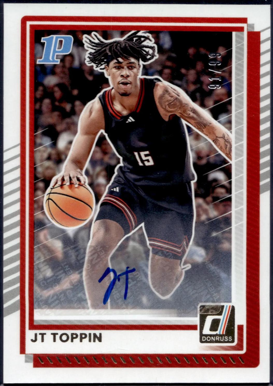 JT Toppin [Orange Lava Autograph] #70