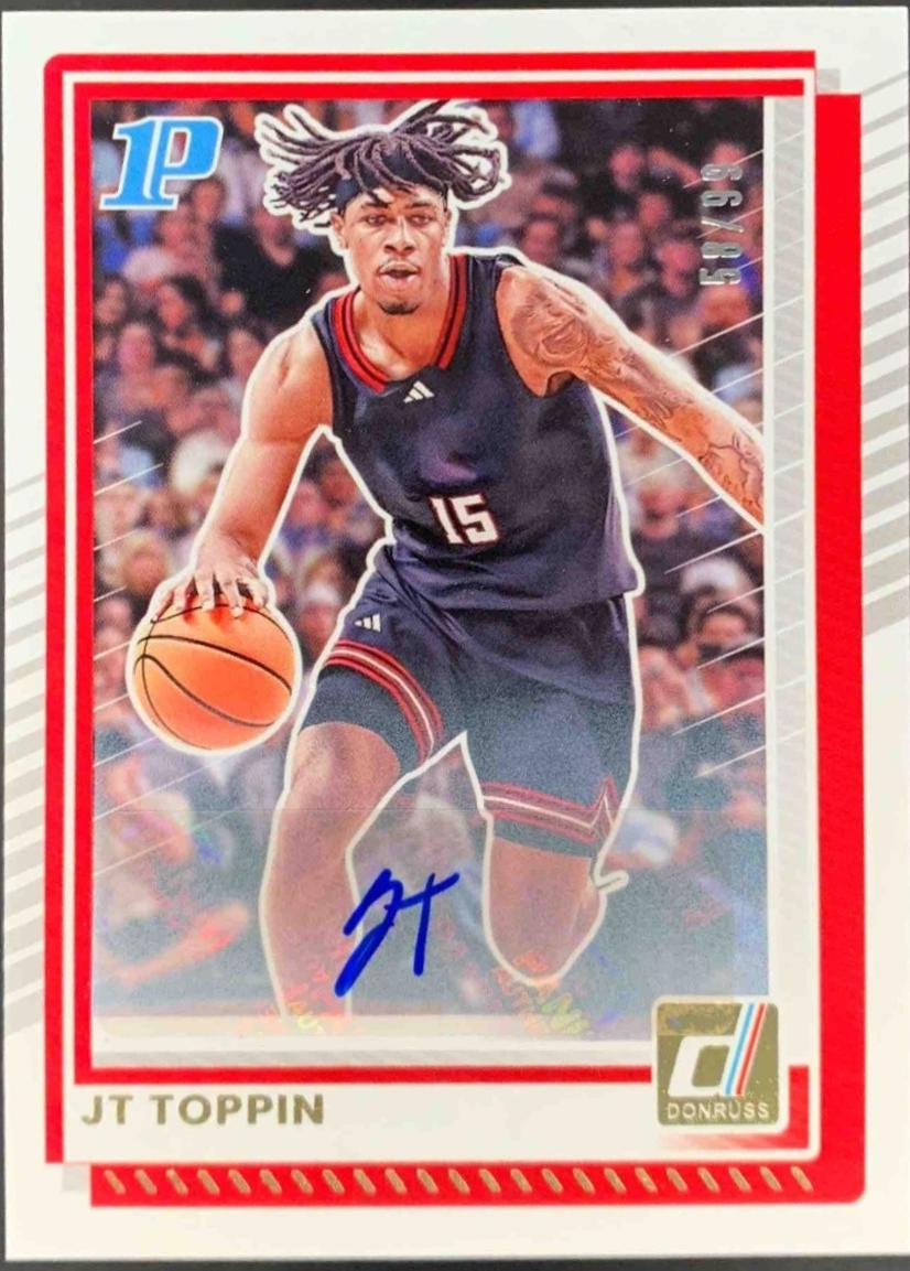 JT Toppin [Red Autograph] #70