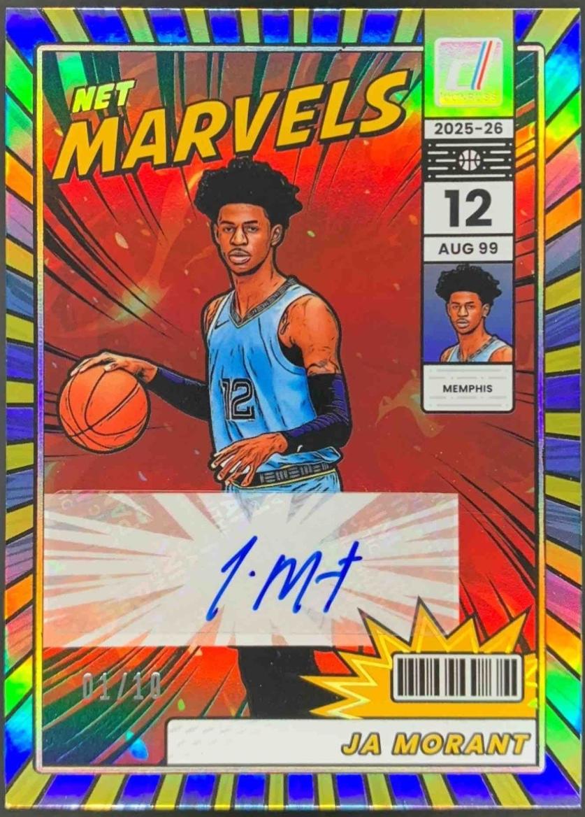 Ja Morant [Gold Holo Optic Autograph] #110