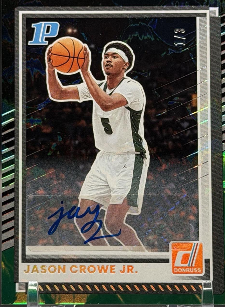Jason Crowe Jr. [Black Green Autograph] #22