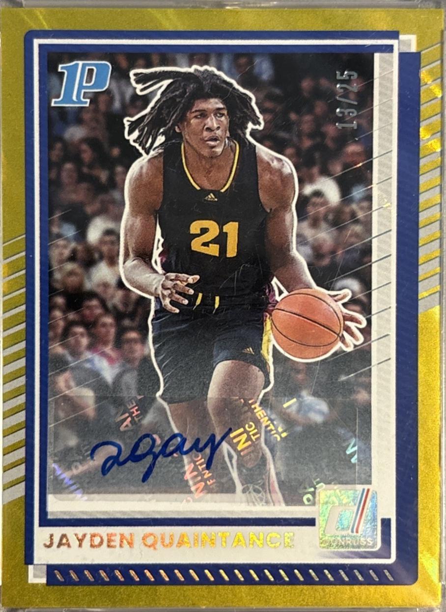 Jayden Quaintance [Gold Autograph] #72