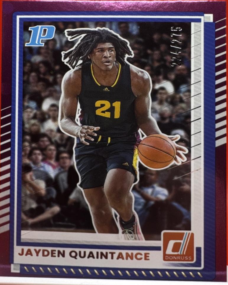 Jayden Quaintance [Purple Velocity Optic] #72