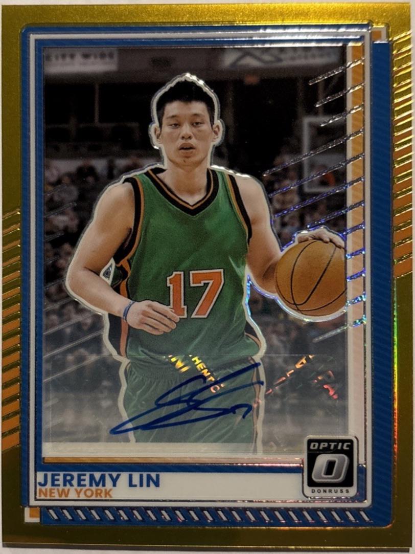 Jeremy Lin [Gold Holo Optic Autograph] #150