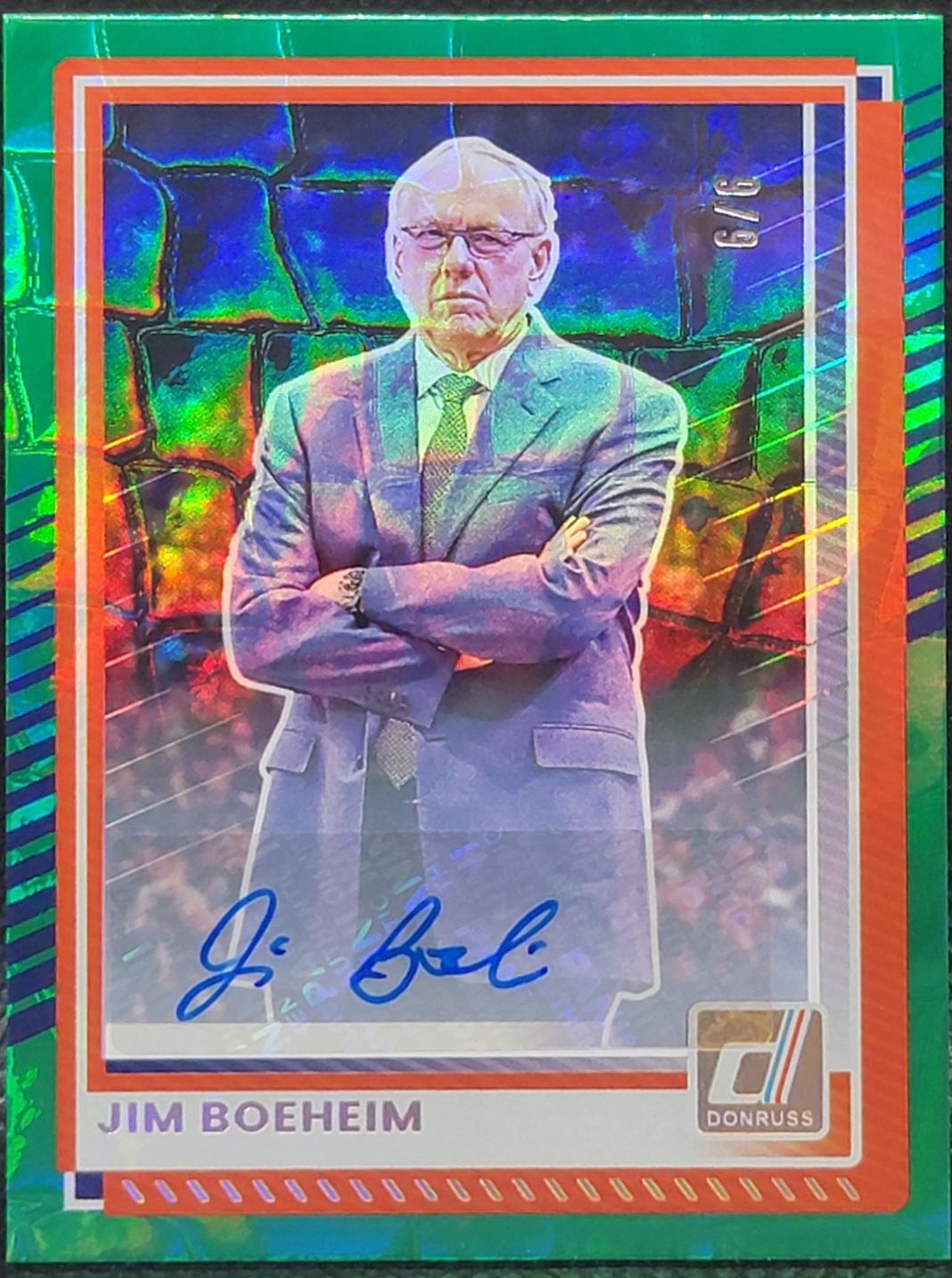 Jim Boeheim [FOTL Gold Holo Optic Autograph] #196