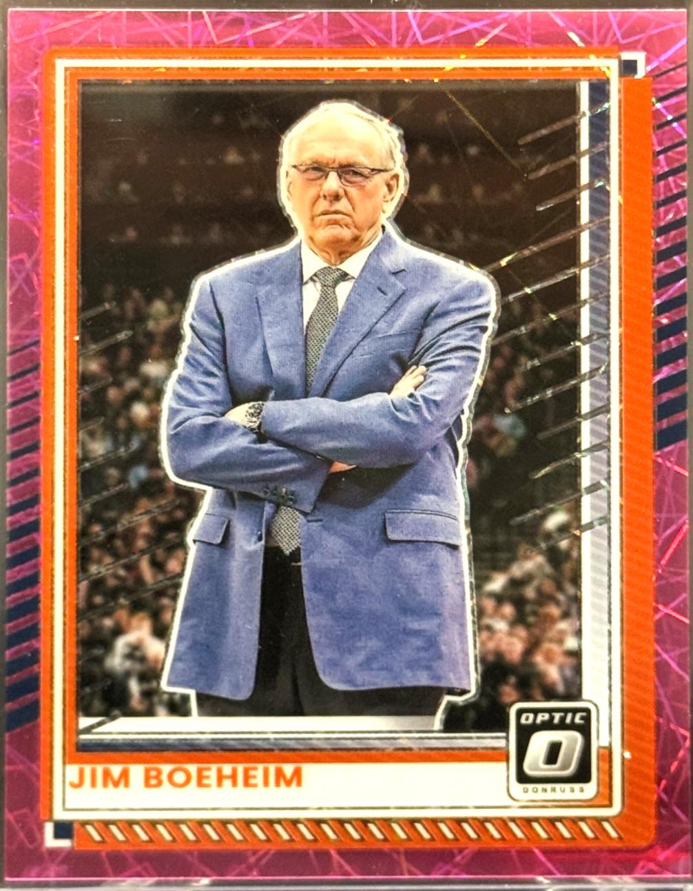 Jim Boeheim [Pink Velocity Optic] #196