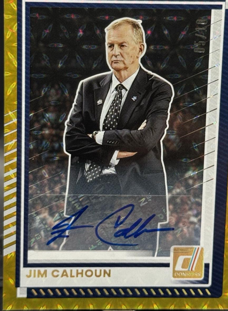 Jim Calhoun [Gold Autograph] #198