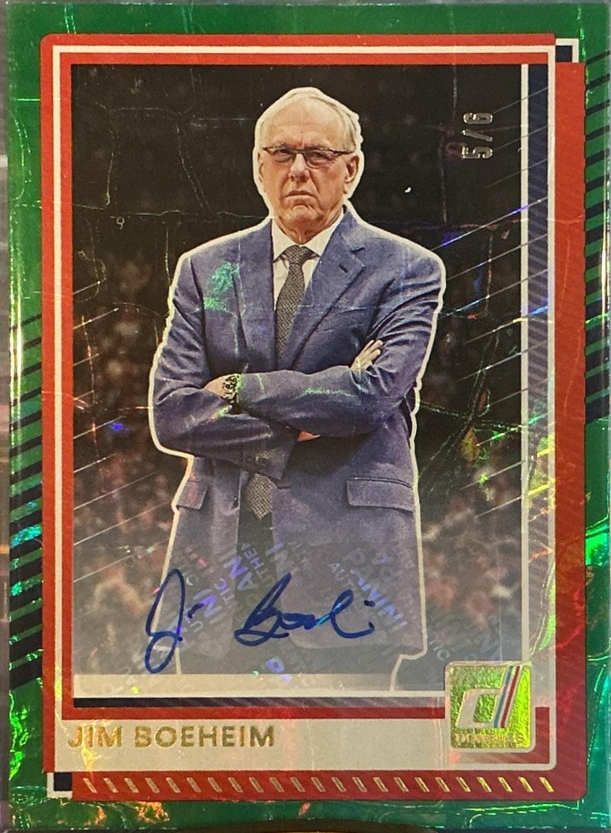Jim Calhoun [Holo Optic Autograph] #198