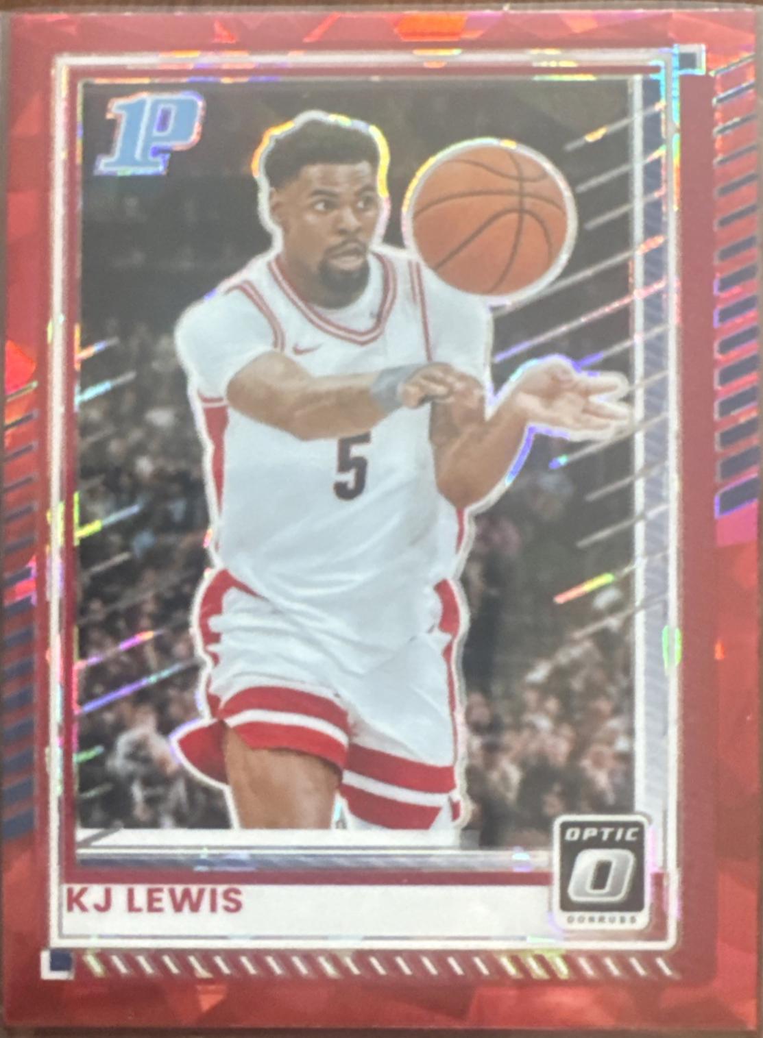 KJ Lewis [Red Cracked Ice Optic] #94