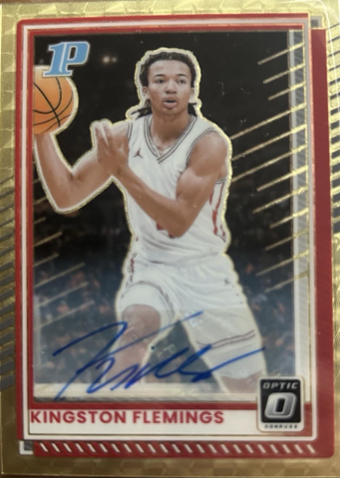 Kingston Flemings [Black Holo Optic Autograph] #123