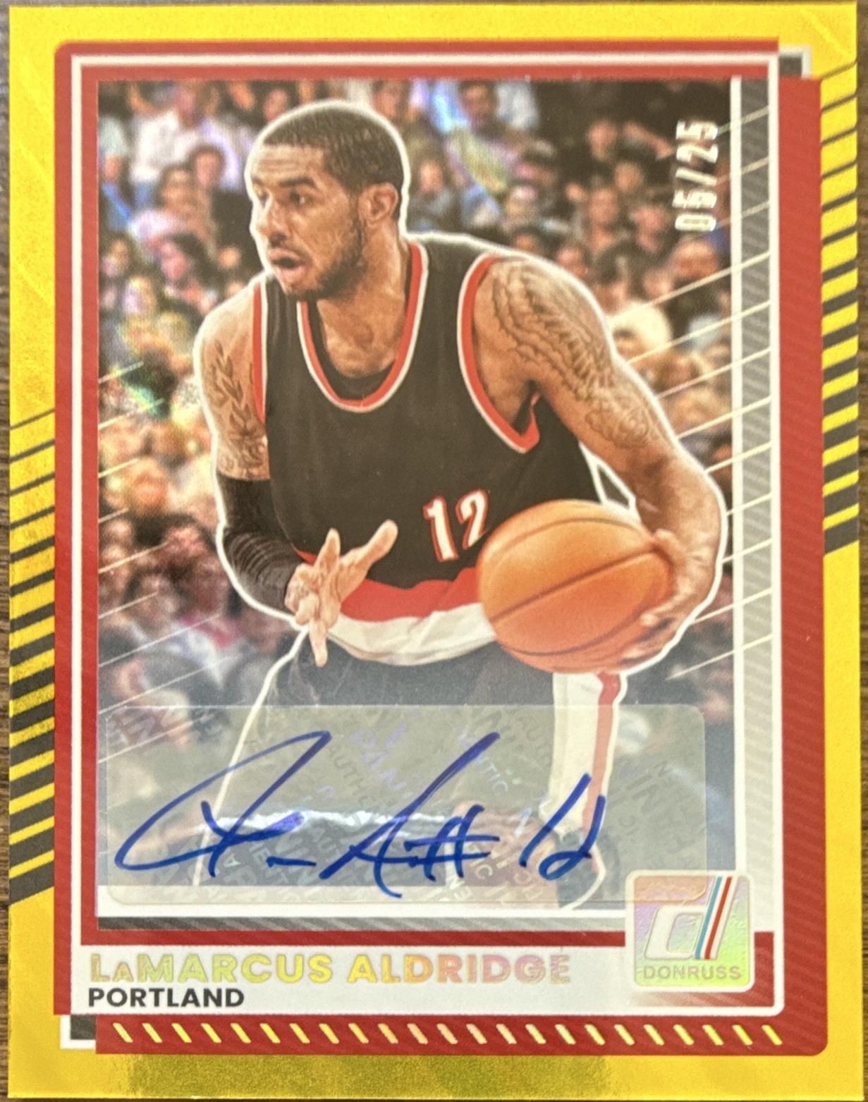 LaMarcus Aldridge [Blue Autograph] #163