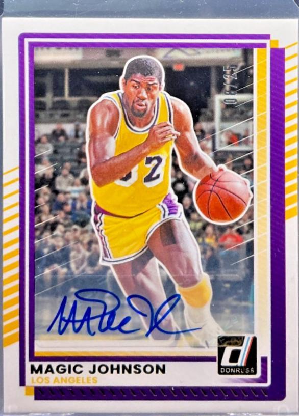 Magic Johnson [Blue Autograph] #141
