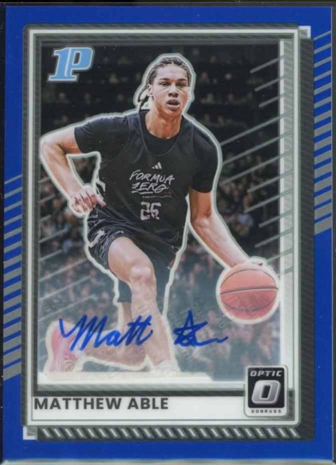 Matthew Able [Blue Holo Optic Autograph] #81