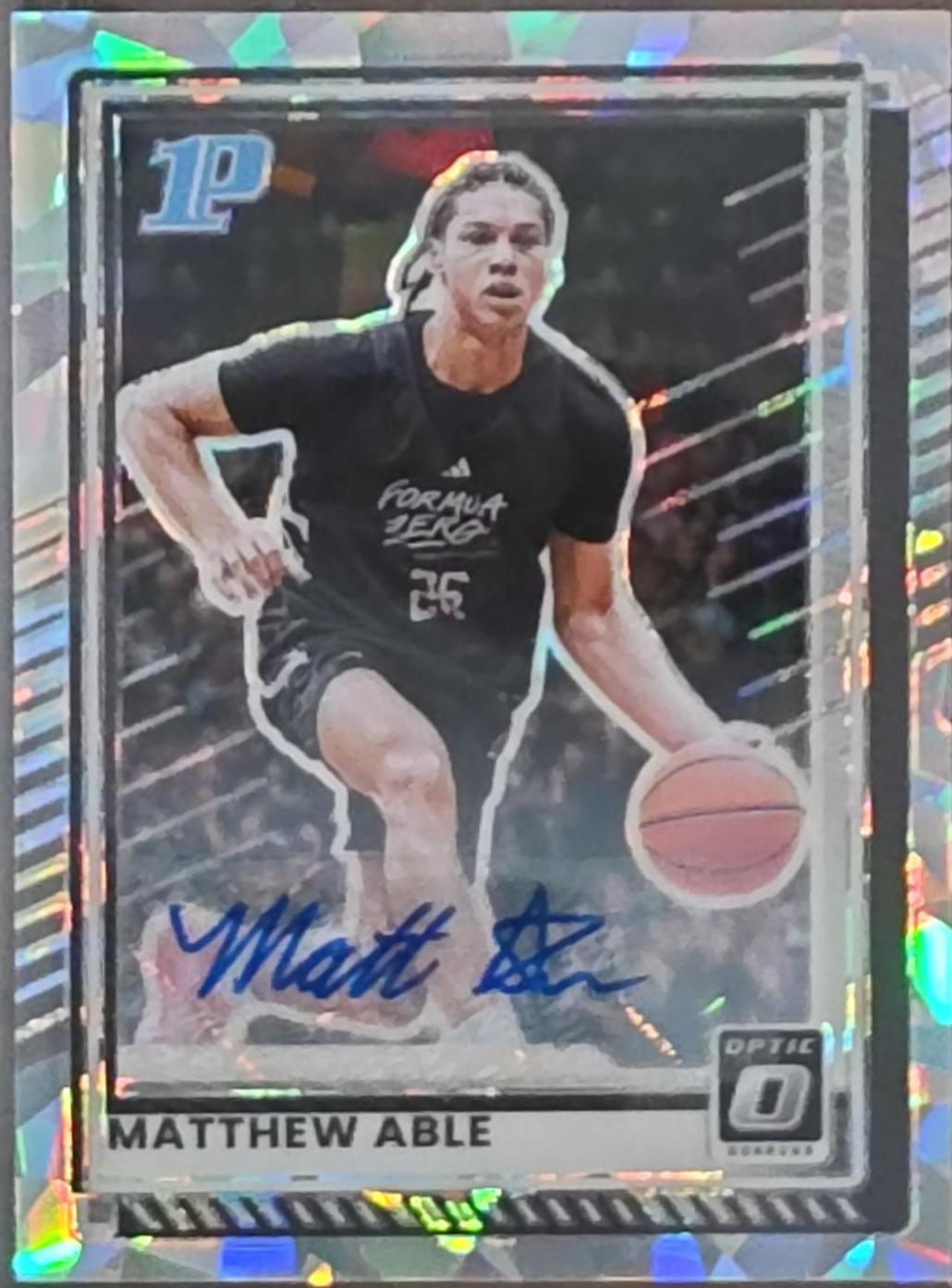 Matthew Able [Cracked Ice Holo Optic Autograph] #81