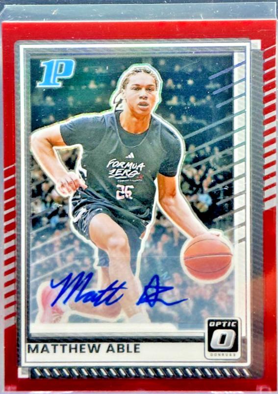 Matthew Able [Red Holo Optic Autograph] #81