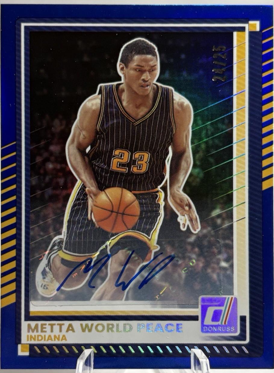 Metta World Peace [Blue Autograph] #184