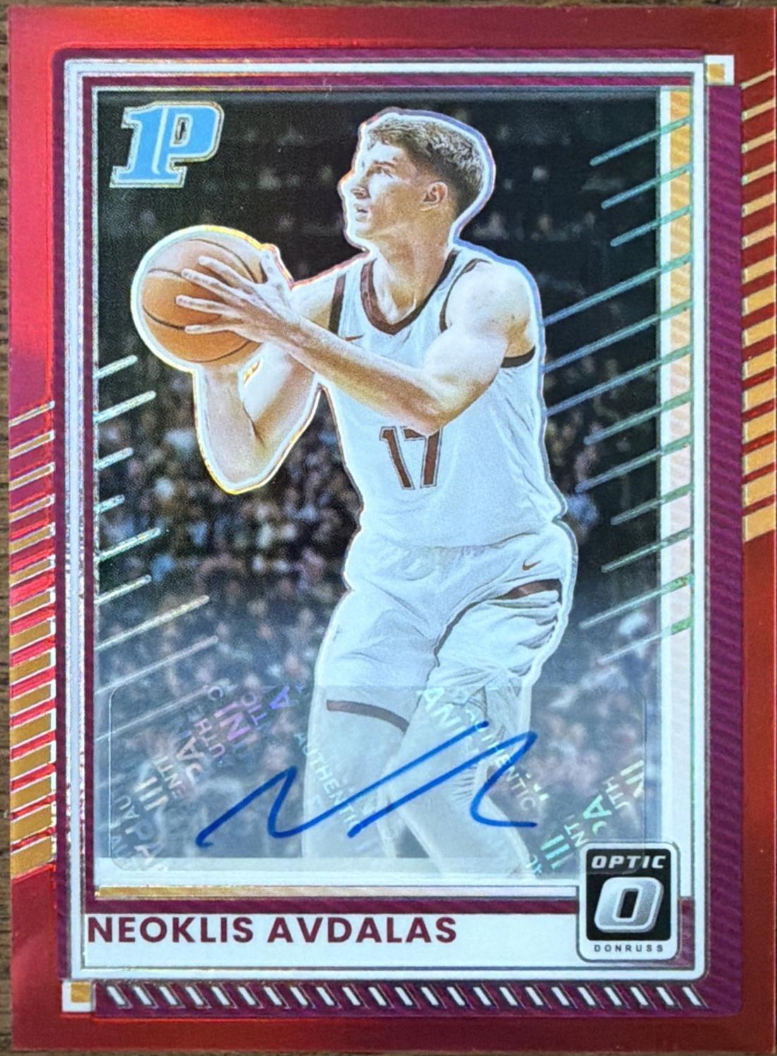 Neoklis Avdalas [Red Holo Optic Autograph] #96