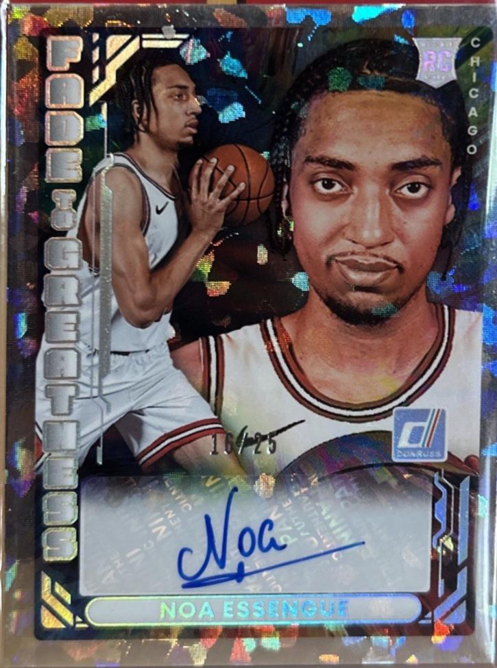 Noa Essengue [Cracked Ice Holo Optic Autograph] #6