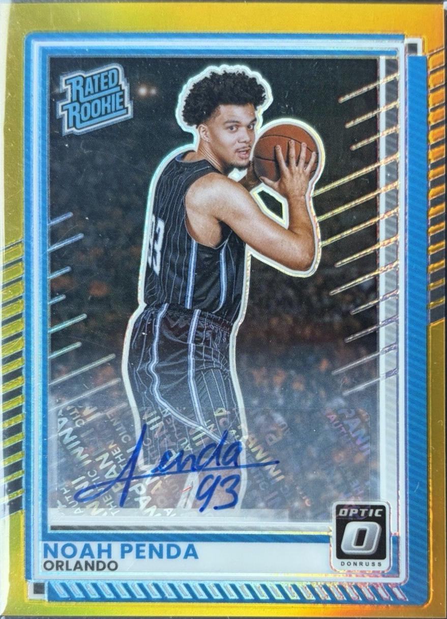 Noah Penda [Gold Holo Optic Autograph] #19
