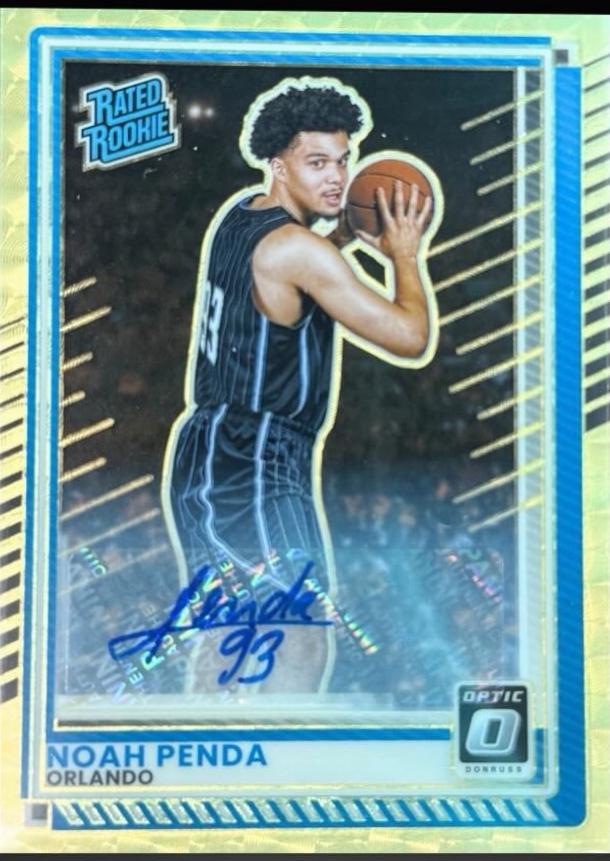 Noah Penda [Gold Vinyl Holo Optic Autograph] #19