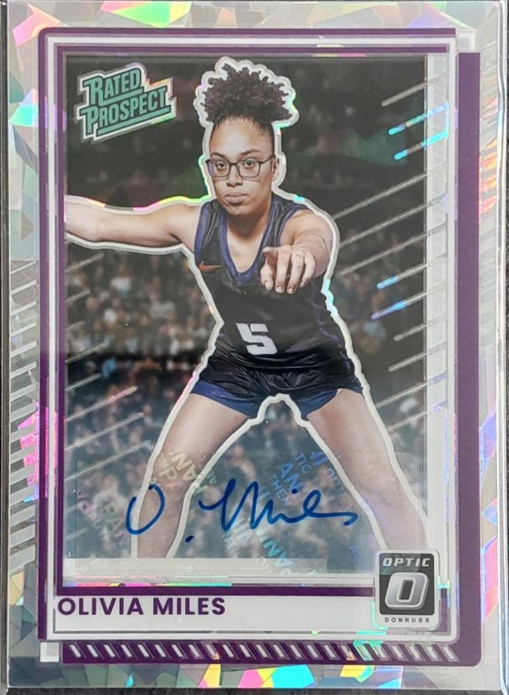 Olivia Miles [Cracked Ice Holo Optic Autograph] #89
